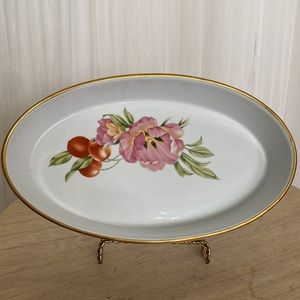 Royal Worcester fine porcelain oval dish